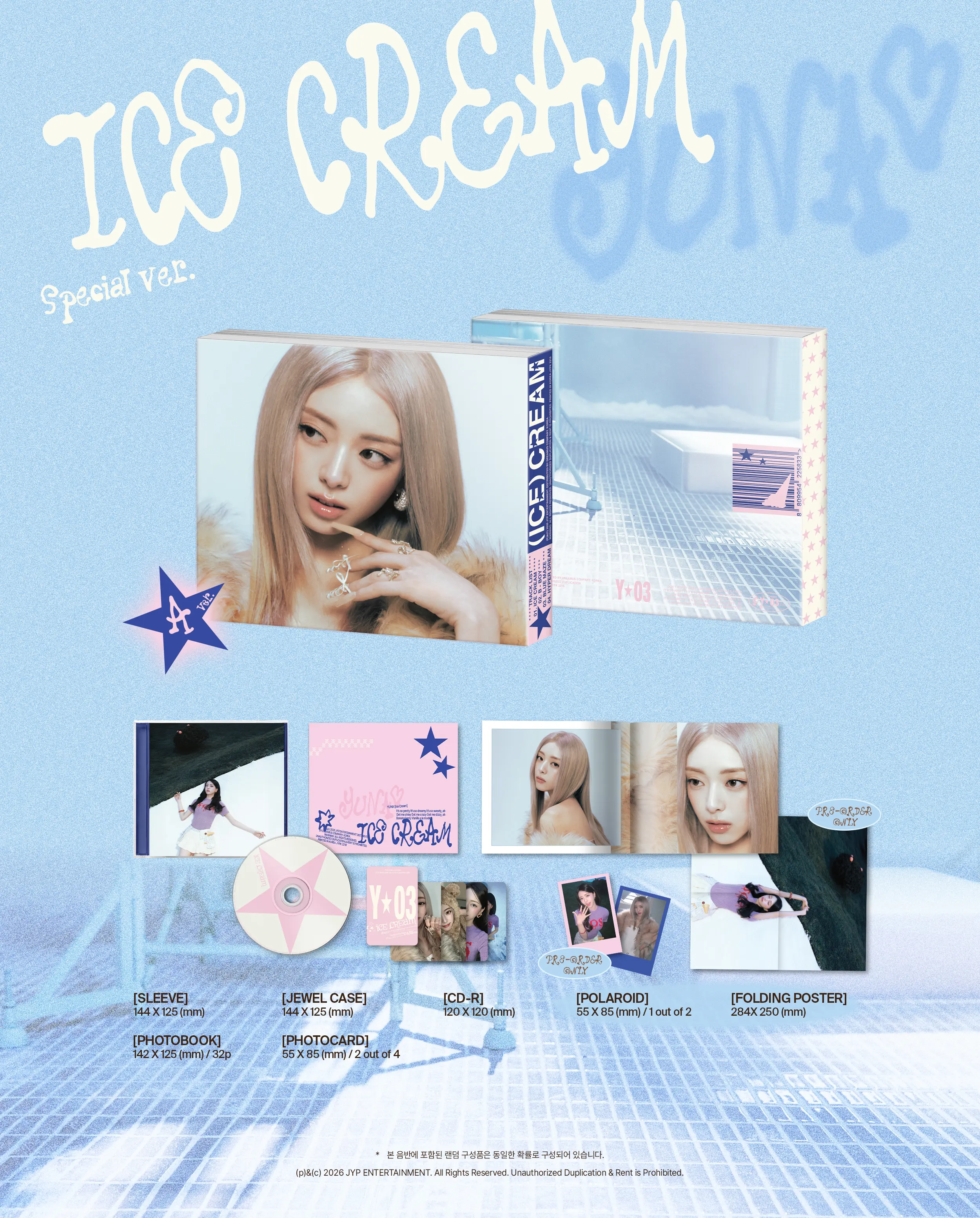 ITZY YUNA - ICE CREAM (SPECIAL Ver.) RANDOM